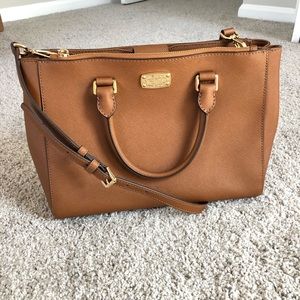 Michael Kors brown leather bag